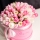 Luxury Large Box with White-Pink Tulips
