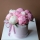 White Pink Peonies in Box (9 pcs)