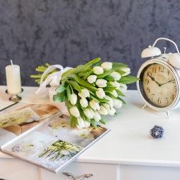 Buchet din lalele albe (25 buc.) alt vedere product 4