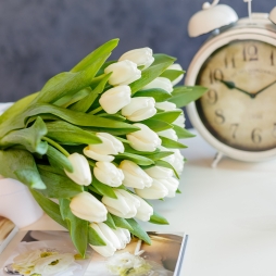 Buchet din lalele albe (25 buc.) alt vedere product 5