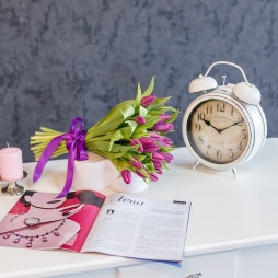 Buchet cu lalele mov alt vedere product 3