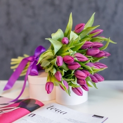 Buchet cu lalele mov alt vedere product 7