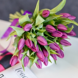 Buchet cu lalele mov alt vedere product 9