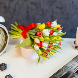 Buchet cu lalele multicolore (31 buc.) alt vedere product 6